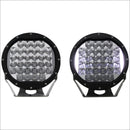 Aurora 7 Inch Round off road LED Light with DRLs -17 344 Lumens (QTY 2) - LED Driving Light