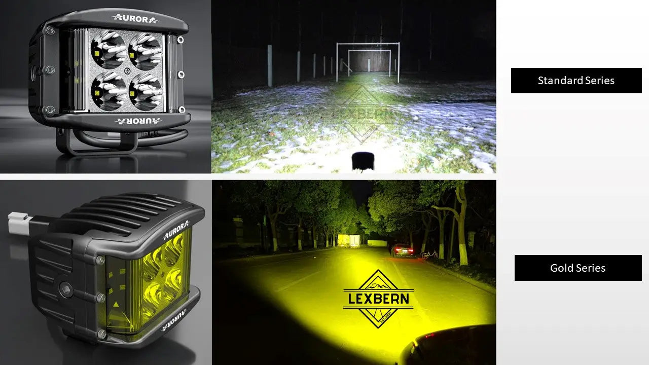 Aurora yellow LED off road light