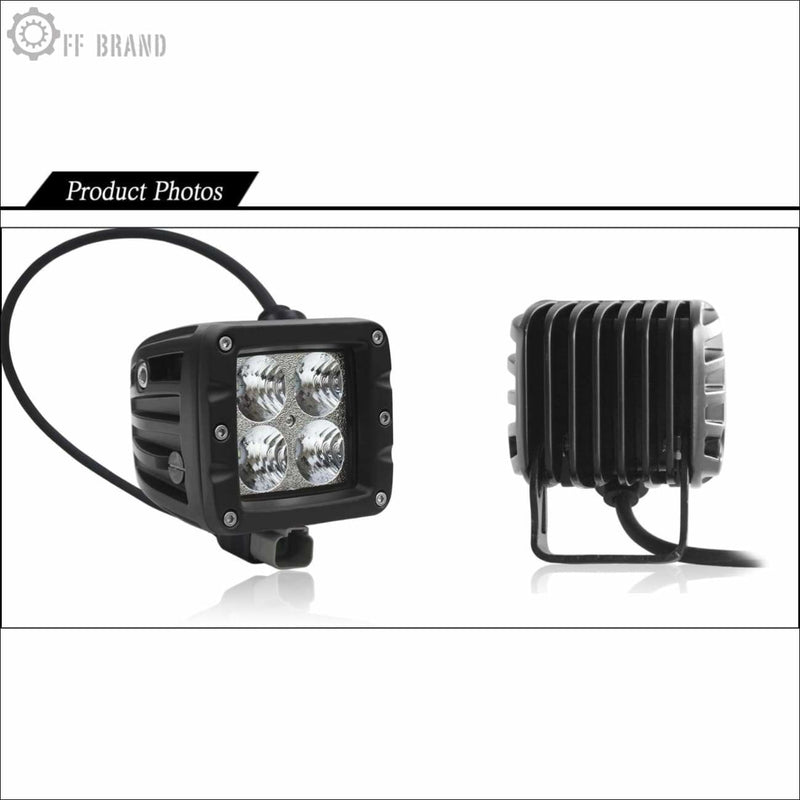 Aurora 3 Inch LED Cubed lights kit Smoked Edition - 3 880 Lumens - LED Light Pod