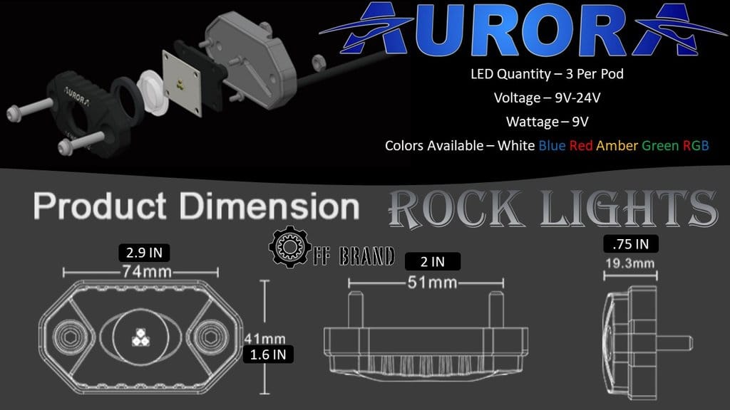 Chevy Silverado rock light kit