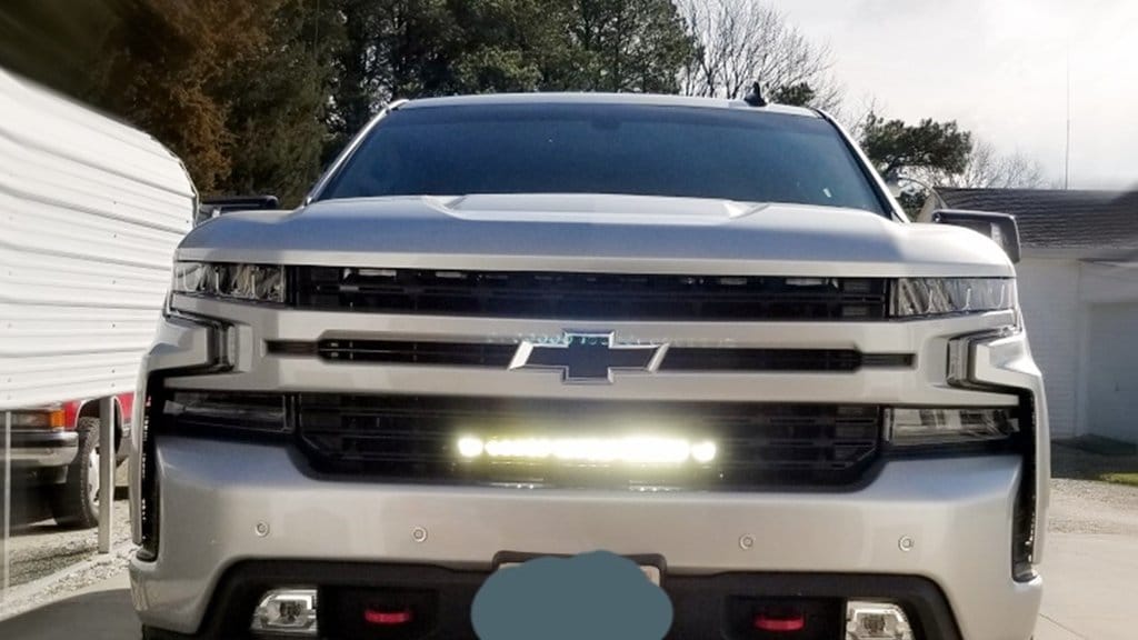 aurora 20 inch nssr series hidden light bar chevy silverado