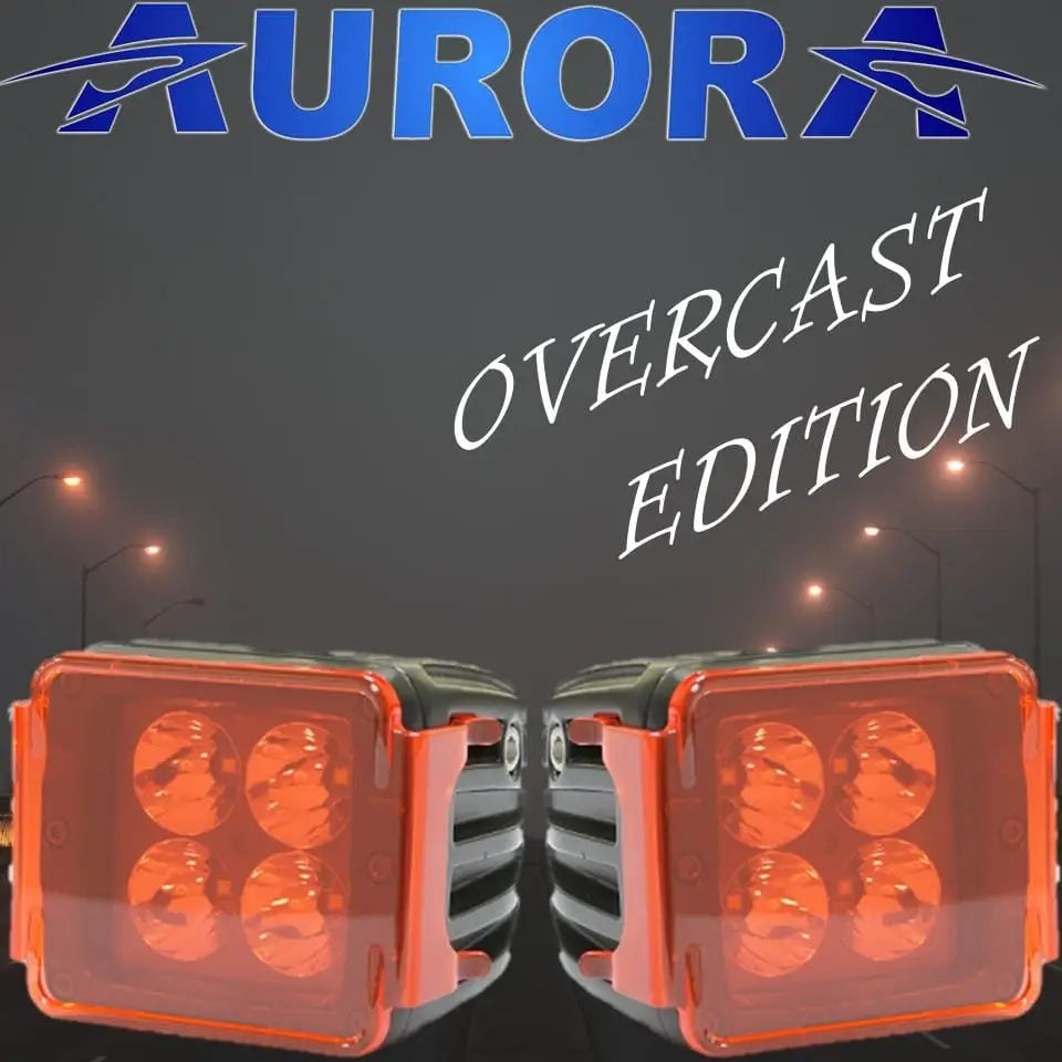 Aurora overcast edition amber led light pods