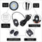 LXBERN 12 PC RGBW LED Rock Light Kit