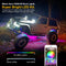 LXBERN 12 PC RGBW LED Rock Light Kit