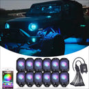 LXBERN 12 PC RGBW LED Rock Light Kit