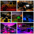 LXBERN 12 PC RGBW LED Rock Light Kit