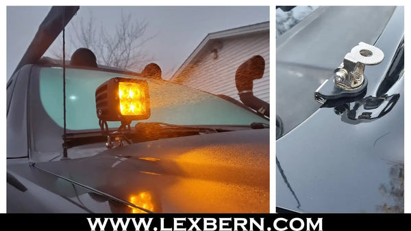 Nissan xterra - amber led lights - Nissan ditch light brackets