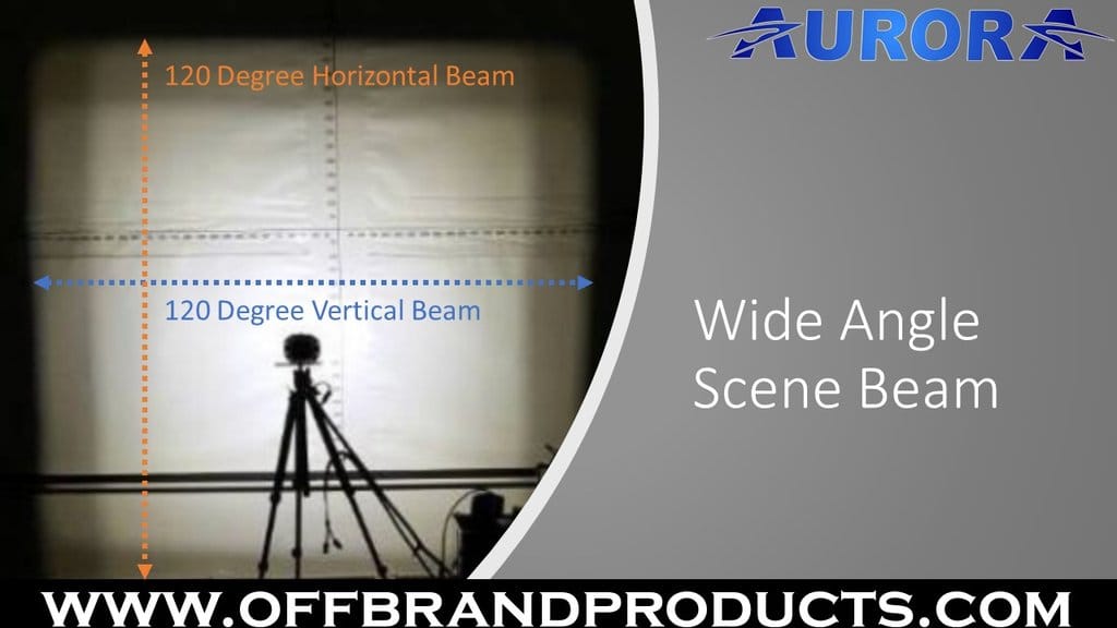 widest led light bar beam pattern wide angle scene beam light