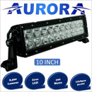 Aurora 10 Inch Dual Row + 3 Inch Cubed Bundle - 12 000 Lumens - Bundle