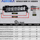 Aurora 20 Inch Single Row SAE Complaint LED Light Bar - 11 880 Lumens - LED Light Bar