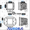 aurora recessed LED spread lights dimensions