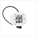 Aurora 3 Inch White Boat LED Light Pod Flush Mount Kit - 3 880 Lumens - Marine Lights