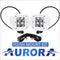 Aurora 3 Inch White Marine LED Light Pod Flush Mount Kit - 3 880 Lumens - Marine Lights