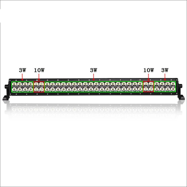 Aurora 30 Inch Dual Row Led Light Bar - Hybrid Series - 22 788 Lumens - Led Light Bar