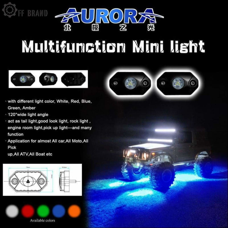 Aurora Single Multipurpose LED Rock Light - White Beam - LED Rock Light