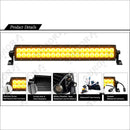 Aurora 50 Inch Amber Dual Row LED Light Bar - Amber LED Light Bar