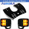 Aurora ATV Handle Bar Cubed Bracket Kit w/ Light Cube - Amber Flood - Light Bar Mount - ATV-Dirt-Bike