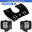 Aurora ATV Handle Bar Cubed Bracket Kit w/ Light Cube - Cubed Spot - Light Bar Mount - ATV-Dirt-Bike