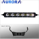 Aurora ATV Handle Bar Kit w/10 Inch LED Light Bar - 10 Inch Single Row w/ Scene Beam - Light Bar Mount - ATV-Dirt-Bike