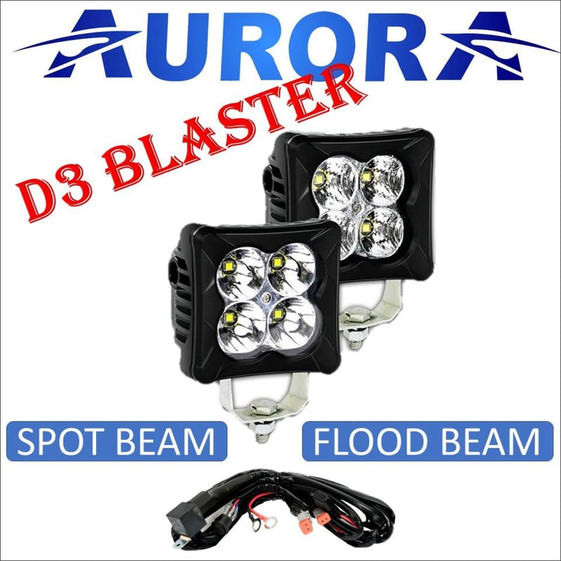 Aurora D3 Series 3 Inch LED Pod light kit - 3 424 Lumens - LED Light Pod