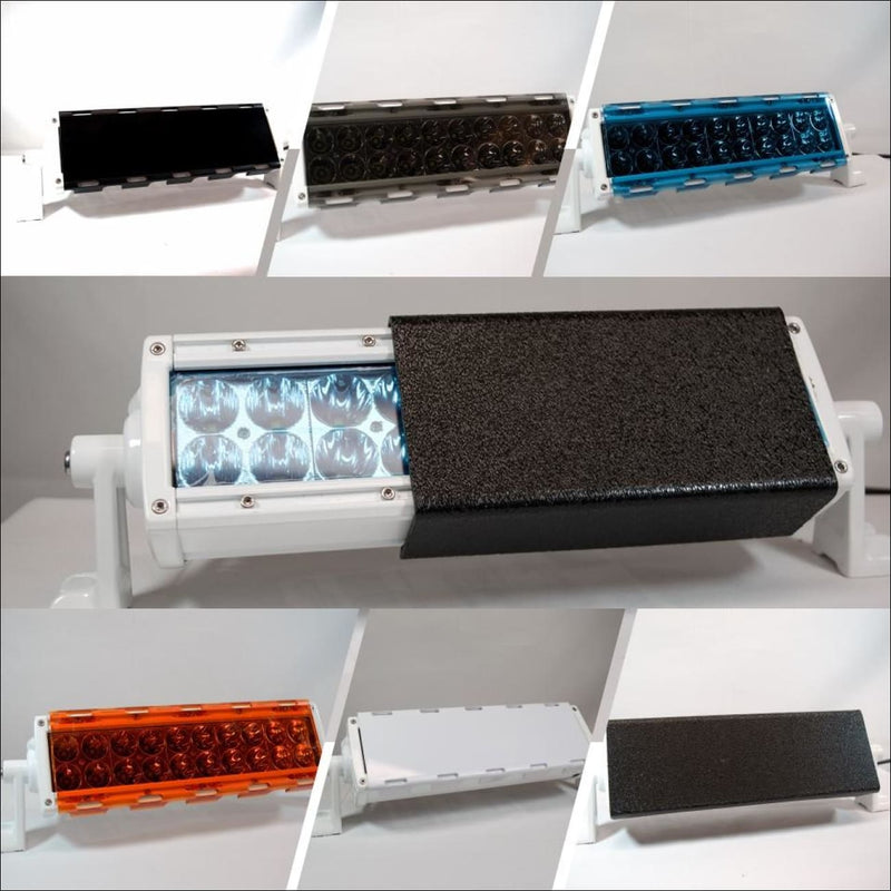 Aurora Dual Row Light Bar Covers - double row light bar covers amber light bar covers black light bar covers