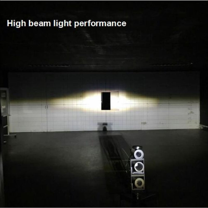 Aurora Jeep Wrangler JK Black/Silver Face LED Head Light Kit w/ DRL - Headlights