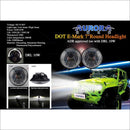 Aurora Jeep Wrangler JK Black/Silver Face LED Head Light Kit w/ DRL - Headlights