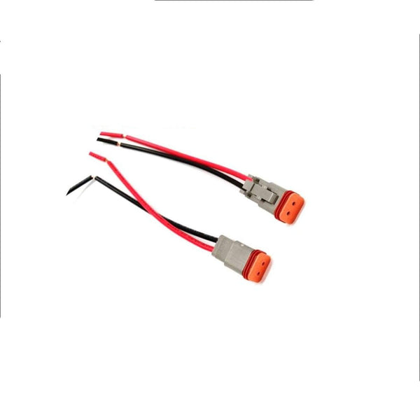 Aurora LED Light Bar Male Deutsch Connector Pair - LED Accessories Connector