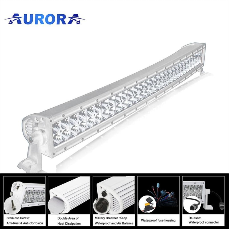 Aurora Marine 30 Inch Curved LED Light Bar - 25 680 lumens - LED Light Bar