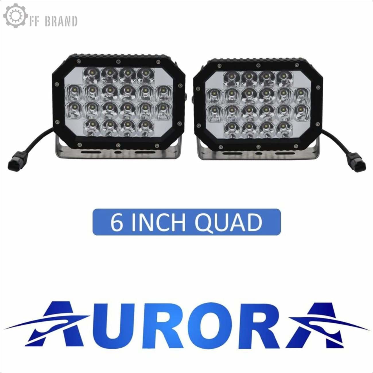 Aurora R-Series 6-6 Quad LED Light SAE Compliant 6 Inch – LEXBERN